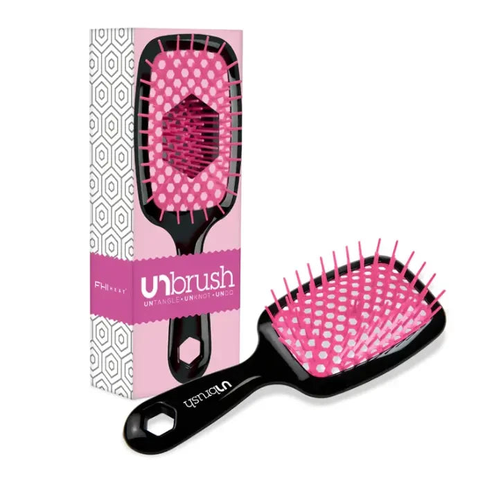 unBrush Hexagonal Wet/Dry Hair Styling Massage Comb