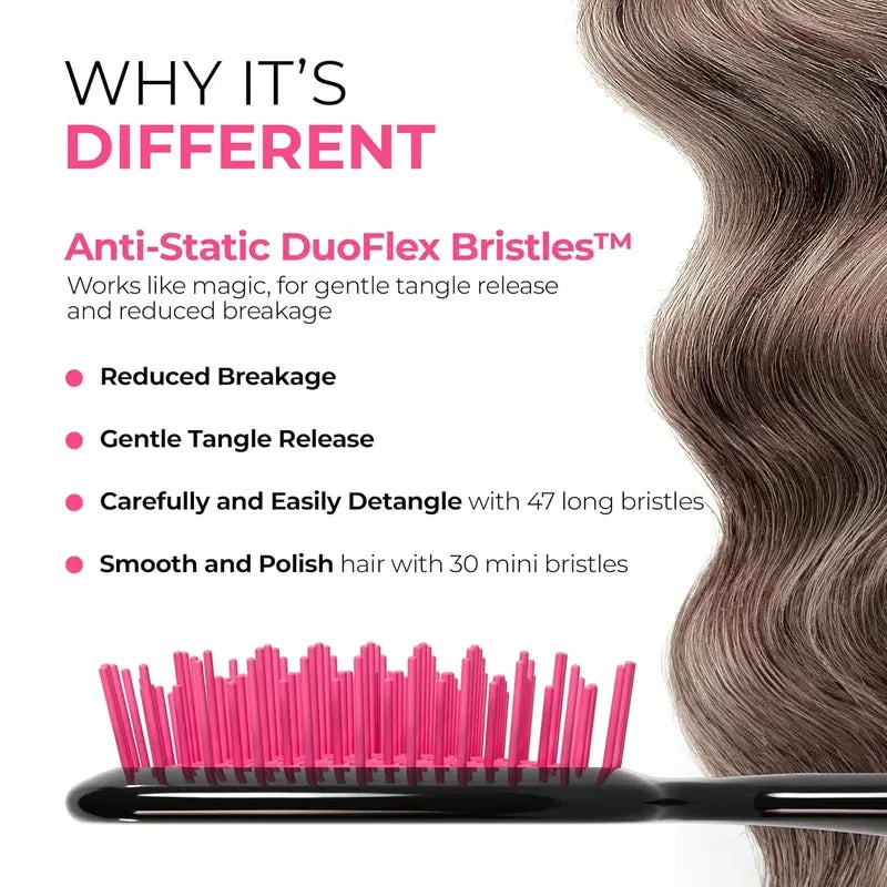 unBrush Hexagonal Wet/Dry Hair Styling Massage Comb
