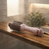 LANGE HAIR Le Volume 2-in-1 Titanium Blow Dryer Brush | Hot Air Brush in One with Oval Barrel | Hair Styler for Smooth Frizz-Free Results for All Hair Types (Black - 60 mm)