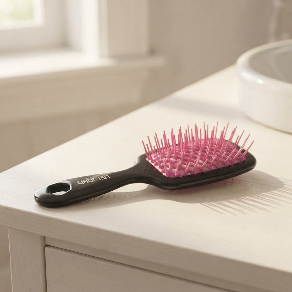 unBrush Hexagonal Wet/Dry Hair Styling Massage Comb